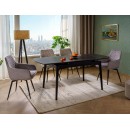 Стол обеденный SIGNAL SENTO черный/черный 120-180/80